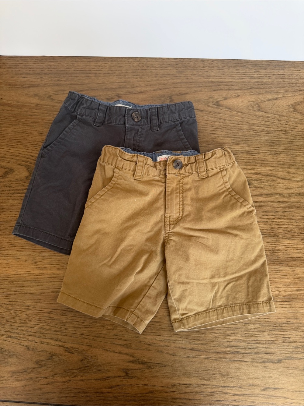 Cat & Jack Boys Pull-On Shorts in Brown and Gray